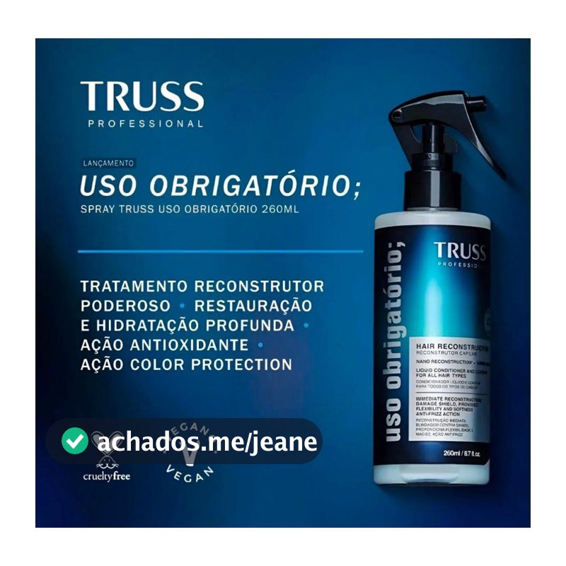 Truss Uso Obrigatório Tratamento Reconstrutor 260ml