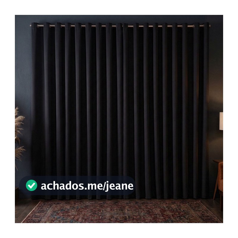 Cortina Blackout 4,00 x 2,50 2m / 3m / 4m / 5m / 6m / 7m / 8m  Metros Corta Luz Para Varão Simples