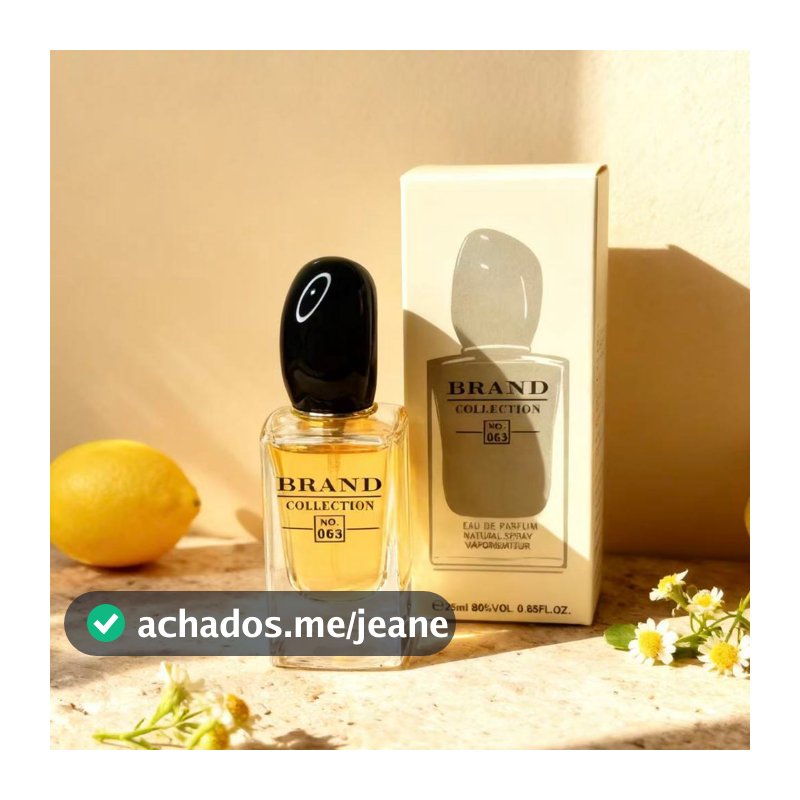 Brand Collection N°063 - Perfume Feminino de 25ml perfume pequeno para bolsa