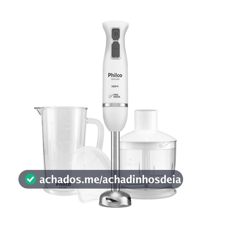 Mixer Philco 4 Lâminas Pro Maxx 2 e 1 500W PMX1000