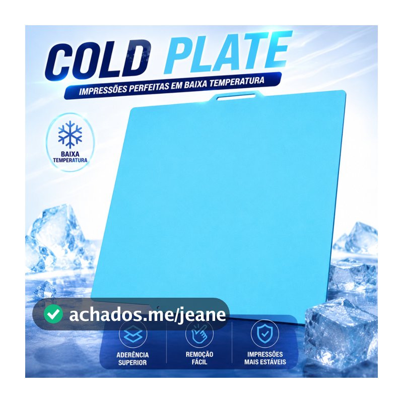 Placa Fria Magnética Cold Plate Bambu Lab A1 A1 Mini P1P P1S X1 X1C X1E Impressora 3D PLA PETG