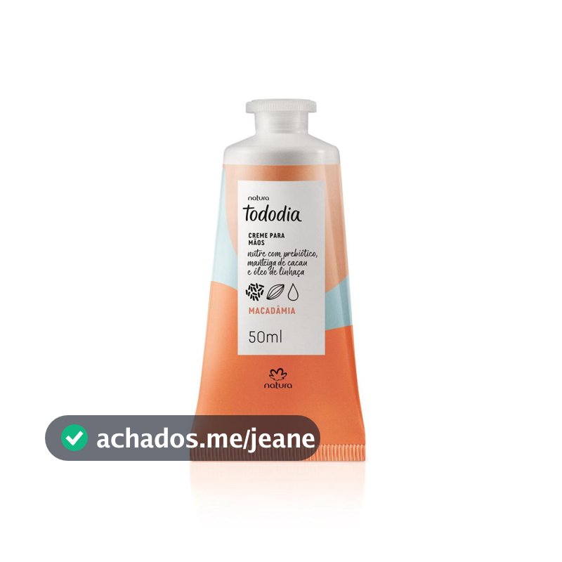 Creme Nutritivo para Mãos Tododia Macadâmia 50 ml