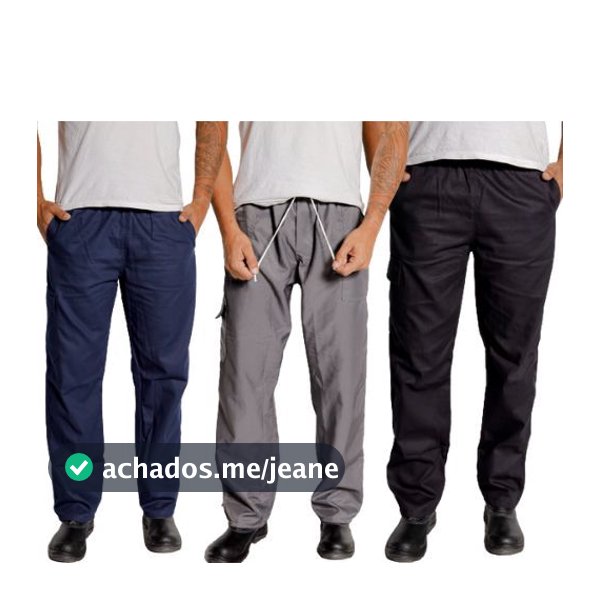 Kit 9 Calça Uniforme Brim Produção Operacional Empresas 37