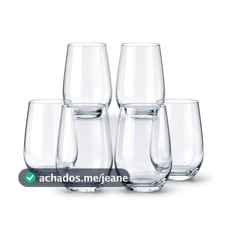 Kit 6 Copos de Vidro 480ml Nadir Figueiredo Dubai Long Drink