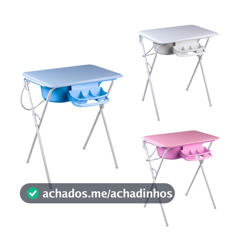Banheira Luxo Com Suporte Dobrável, Trocador e Saboneteira, 25l, até 30kg - Baby Hércules