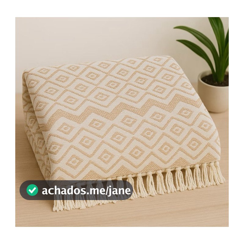 Manta para Sofá Decorativa Luxo King Gigante 3m x1,8m Premium Algodão Capa Protetora Elegante Grande