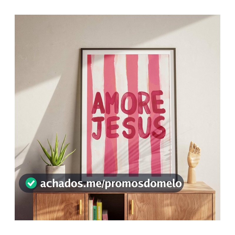 Quadro Decorativo Religiosos Com Textos Bíblicos Para Sala, Quarto ou Escritório – Amore Jesus No1