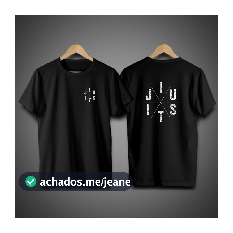Camiseta Estampada JIU JITSU Casual Algodão Premium Camisa Gola Redonda