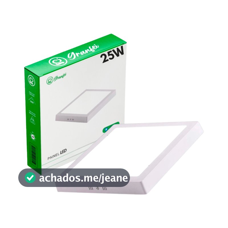 Luminária Painel Plafon Led 12W 18W 24W Sobrepor Quadrado Redondo Branco Frio Quente Neutro