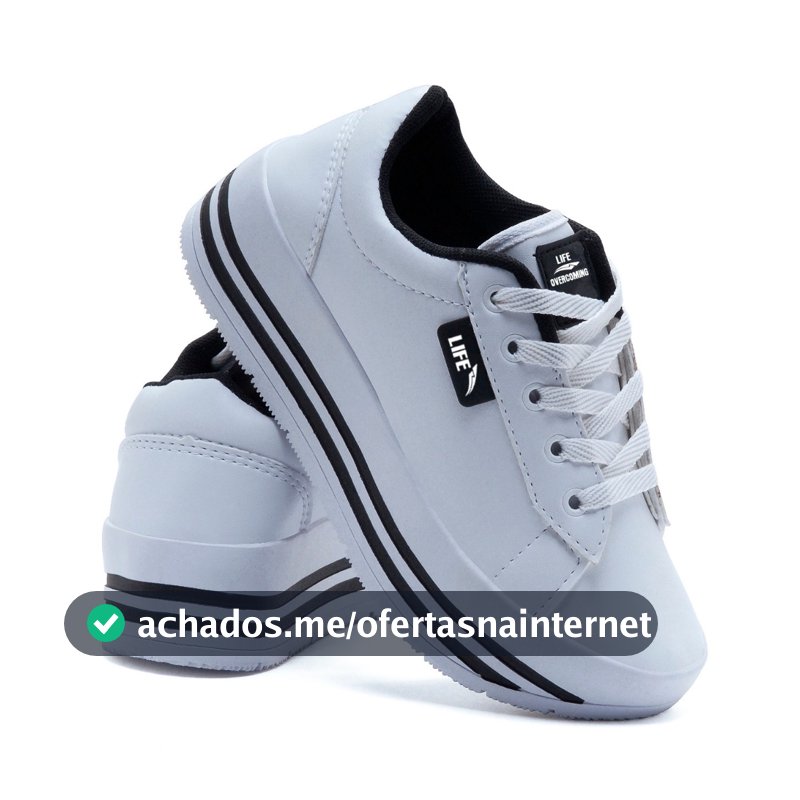 Tênis Feminino adulto plataforma casual leve e confortável na promoção lançamento