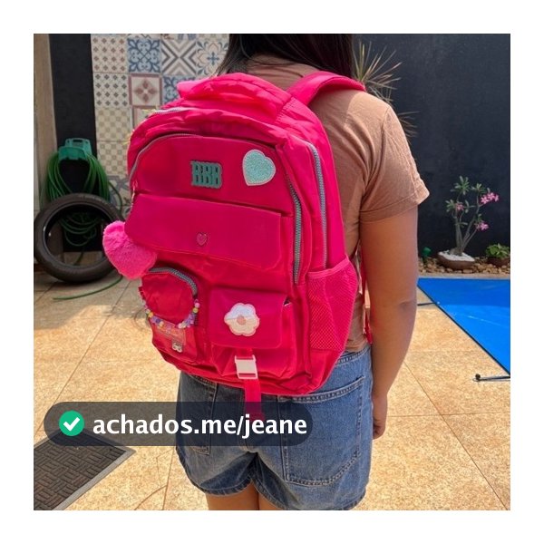 Mochila escolar, mochila cores, mochila grande com estojo coloridas