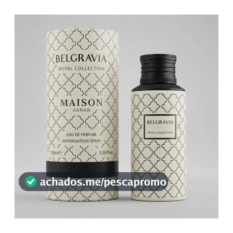 Perfume Árabe Belgravia Royal Collection Maison Asrar EDP 100ml Unissex Original Importado
