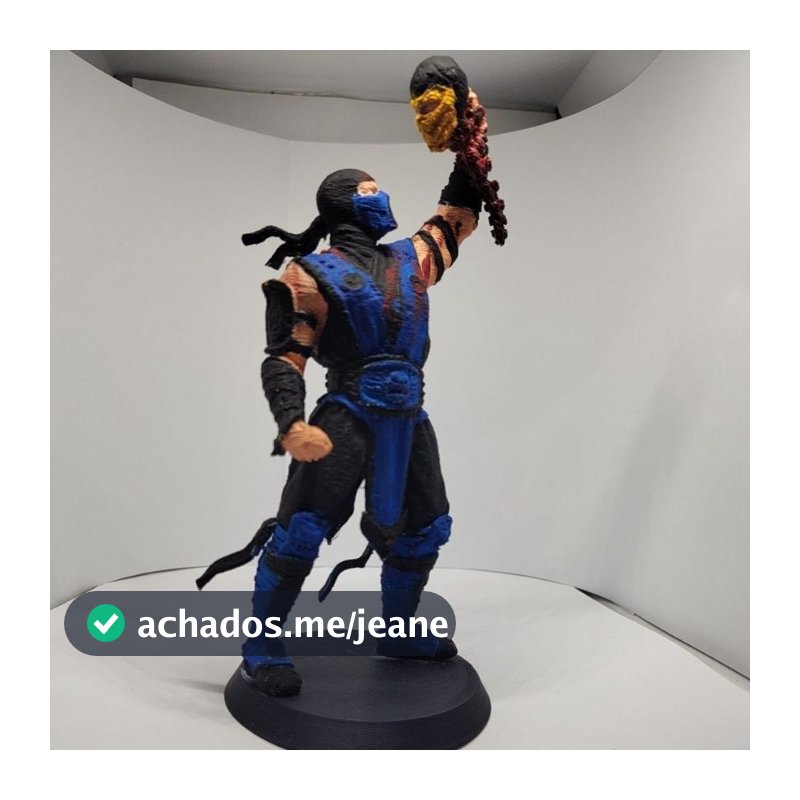 Action Figure Mortal Kombat Fatality SUB Zero Scorpion Reptile NUB Smoke