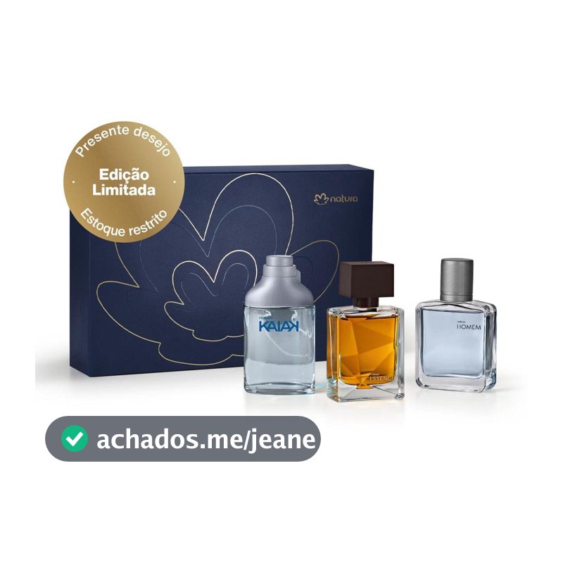 Coleção Especial Miniaturas da Perfumaria Masculina 3 un. de 25 ml