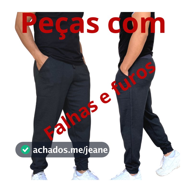 Calça Moletom Peluciada com FALHAS Masculina Básica Inverno Plus Size Extra Grande Moleton
