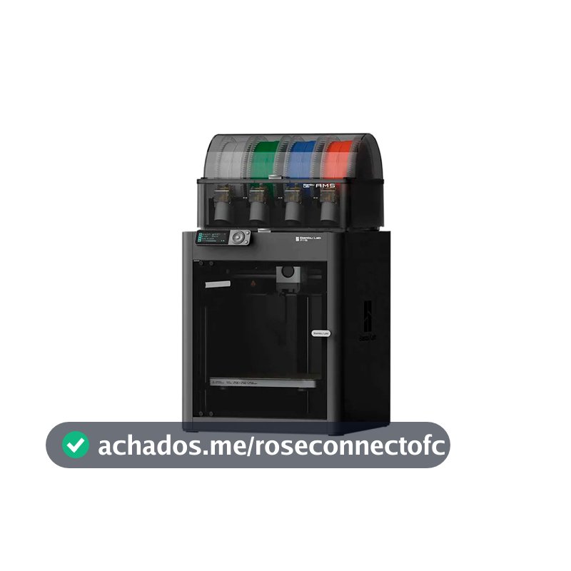impressora 3d Bambu Lab P1sc + Ams 500mms Bivolt