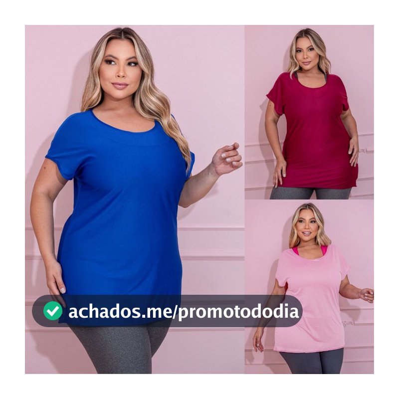 Camisa Plus Size Academia e Dia a Dia Tecido Dryfit Furadinho Confortável Fresquinha Promoção