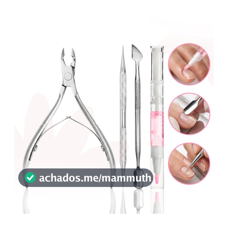 Kit Manicure Cutilagem Completo Itens Alicate Espatula Palito Inox Caneta Óleo Hidratante Cuticula