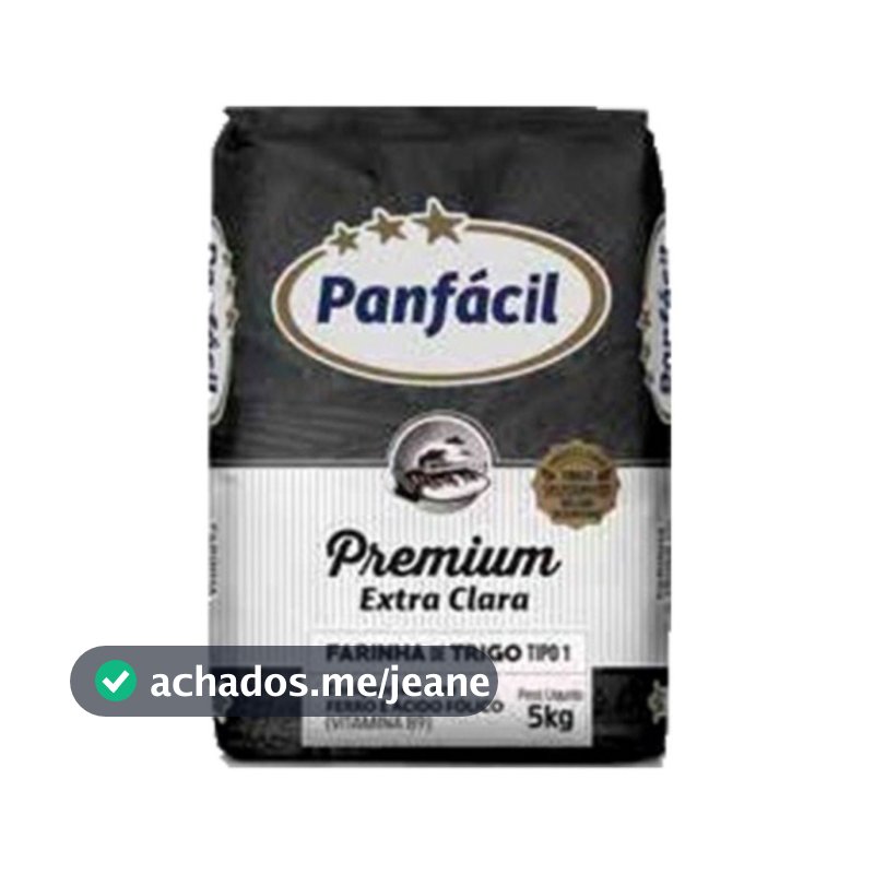 Farinha de Trigo Premium Extra Clara P50 5kg  Panfácil