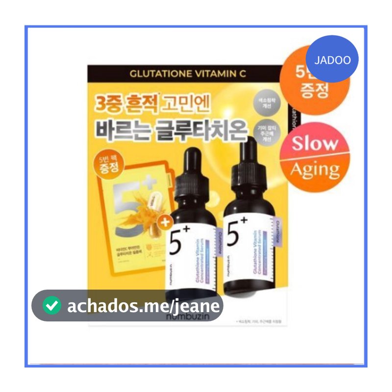 Numbuzin 5 Glutationa C Soro Iluminador 30ml Conjunto Duplo