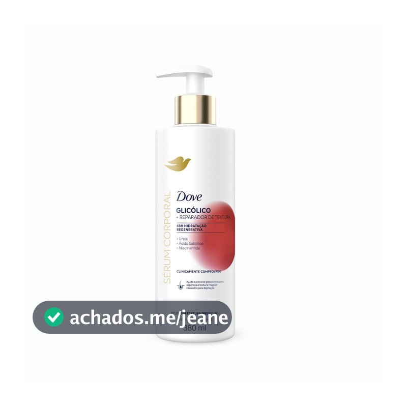 Dove Sérum Hidratante Corporal Glicólico e Reparador de Textura Pele com Textura Irregular 380ml
