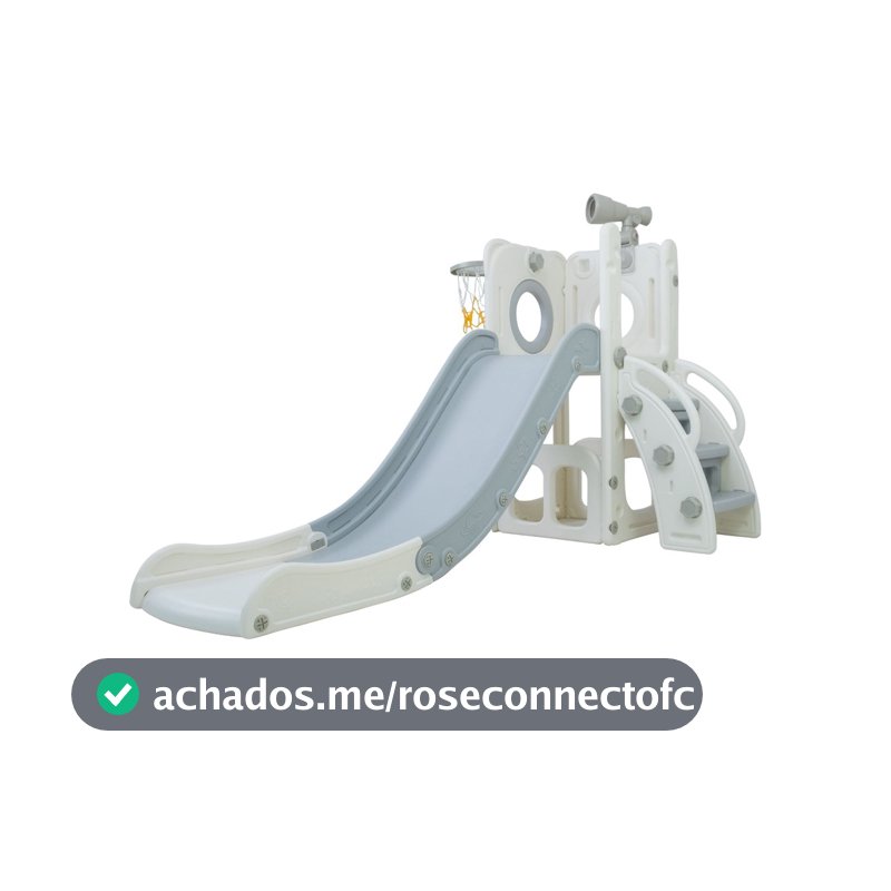 Playground Freso Baby Mini Mundo Grey 4x1 com Escorregador