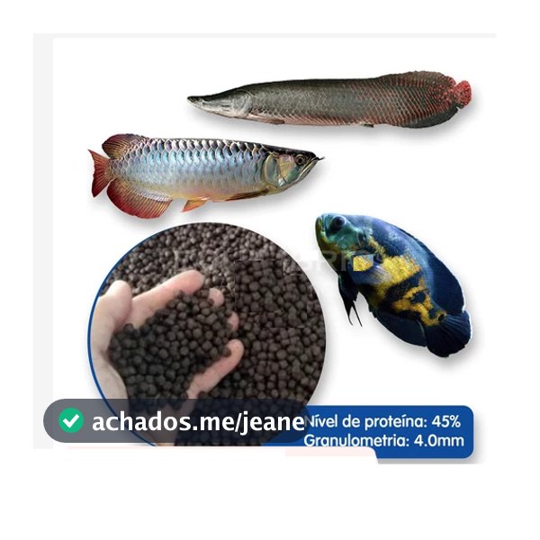 RPG02 – Ração Peixes Carnívoros e Onívoros Extrusada Flutuante 1KG