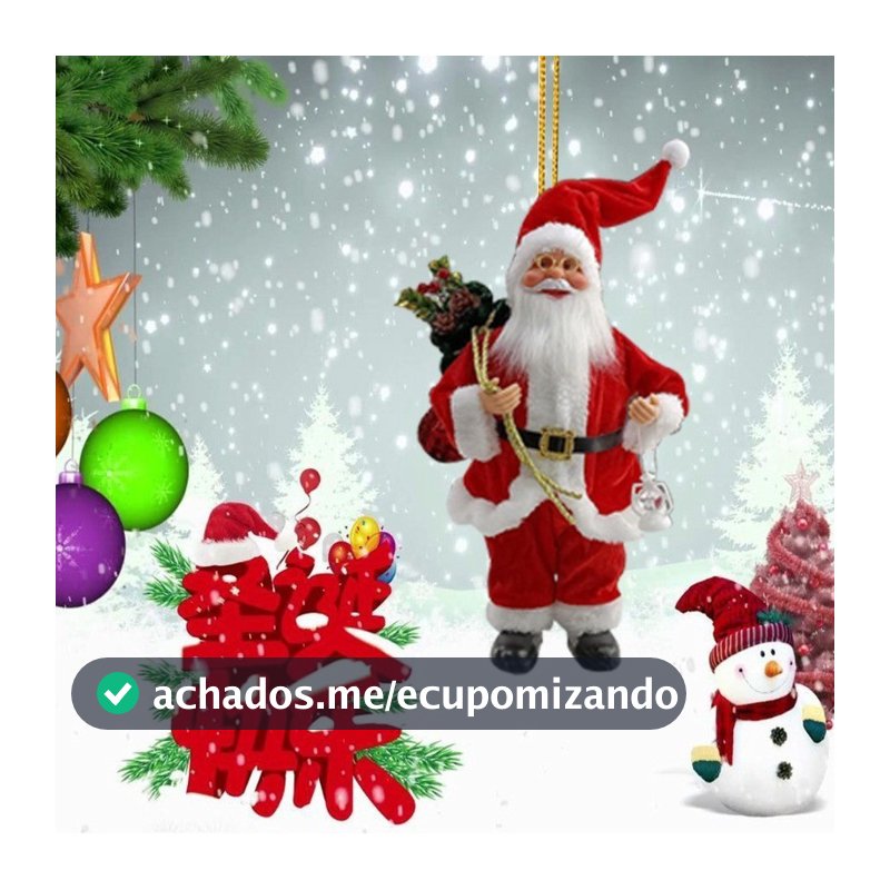 Enfeites de papai noel acrílico papai noel em pé pingente árvore de natal pequeno pingente festa de papai noel decoração