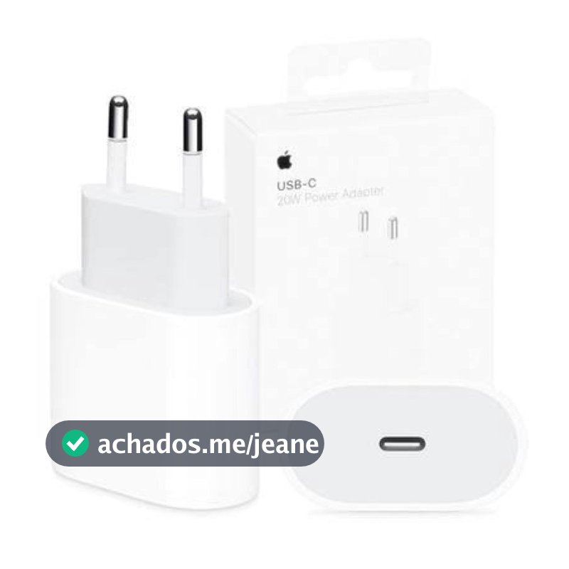 Carregador USB-C De 20w Da Apple Original 100% Novo