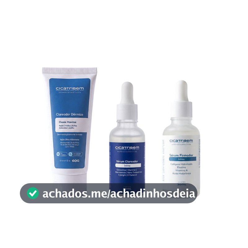 Cicatribem Clareamento Total Sérum Clareador & Clareador Dérmico 60g + Firmador Íntimo de Brinde