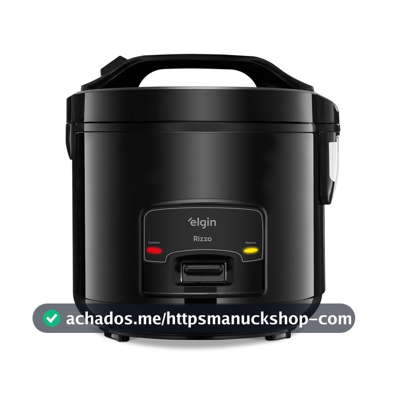 Panela De Arroz Elétrica Elgin 5 Xicaras 1L Preta 400w 127v