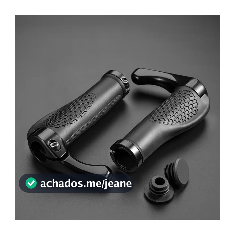 Bar End Manopla Anatomica Guidão Bike Bicicleta Preto
