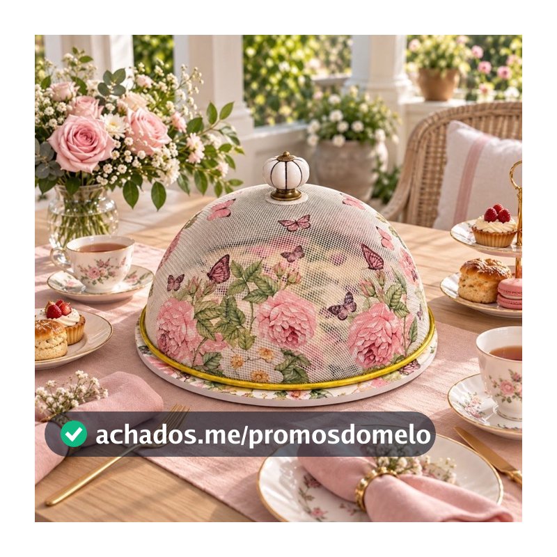BOLEIRA DECORADA 30CM COBRE BOLO ARTESANATO