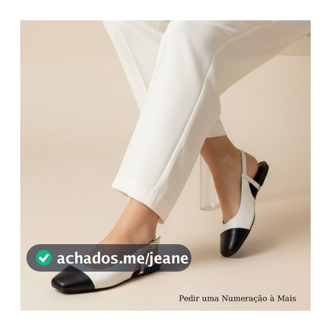 Sapatilha Feminina Confortável Luxo Elegante Sapato Feminino Slingback Mocassim Bico Quadrado Off White