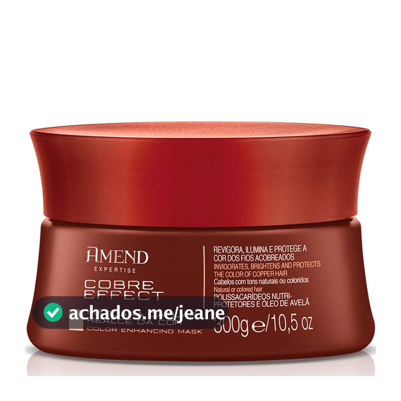 AMEND  MÁSCARA EXPERTISE REALCE DA COR COBRE EFFECT 300G
