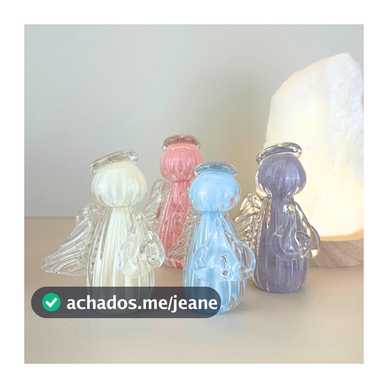 Mini Anjo P em Cristal Murano Labone 6cm