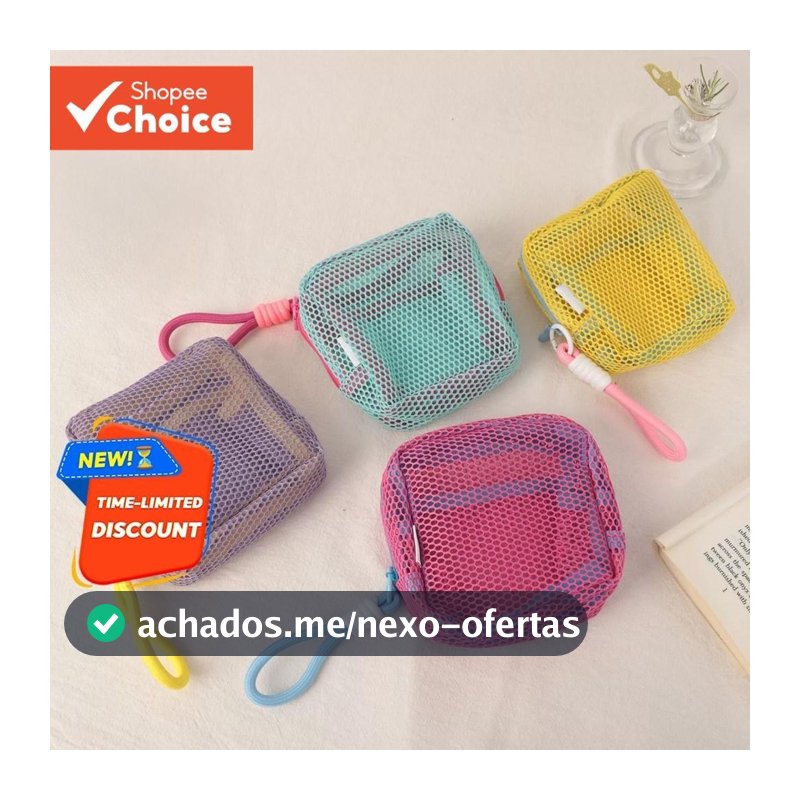 Bolsa De Maquiagem Dopamina Color Mesh , Organizador De Viagem De Grande Capacidade , Perfeita Para Armazenar Cosméticos