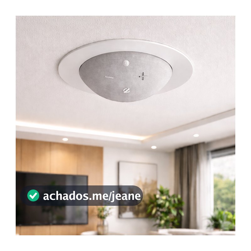 Suporte Embutir Teto Redondo Alexa Echo Dot 4 5 Caixa De Som