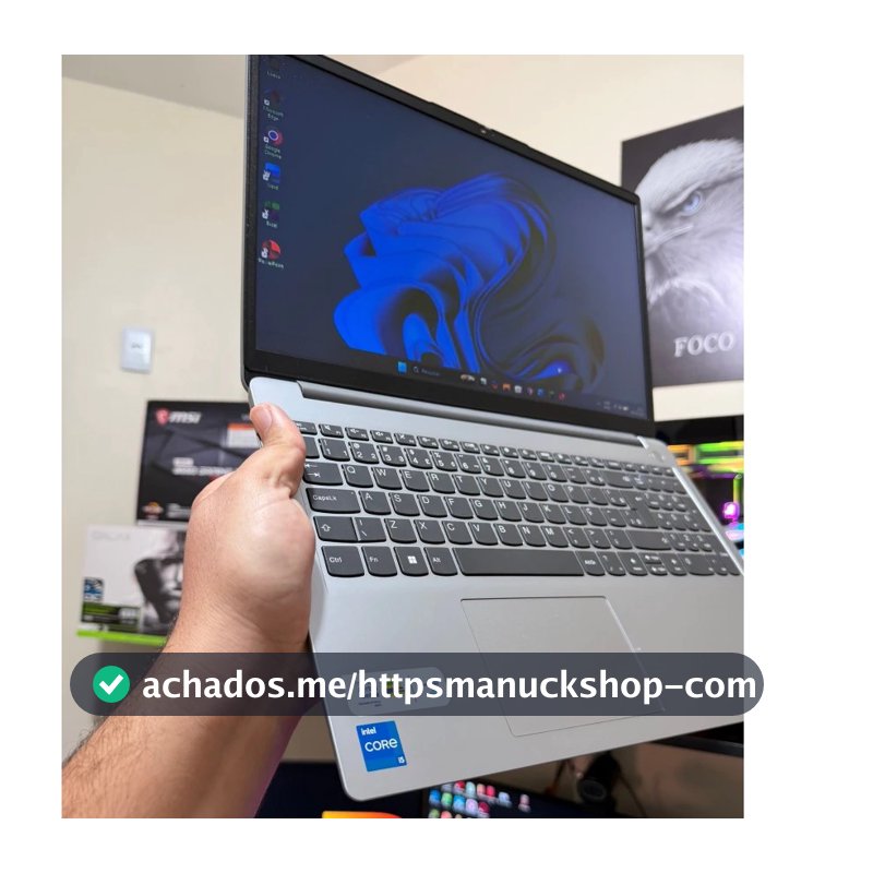 Notebook Lenovo Turbinado Intel Core i5 12º th/16GB RAM/SSD 512GB/Tela 15.6 Notebook Rápido para Trabalho e Estudos