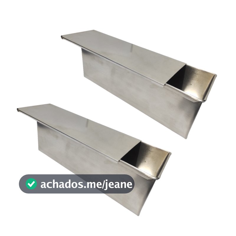 Kit 2 Forma De Bolo Retangular Super Fatia C/tampa 30x10x10