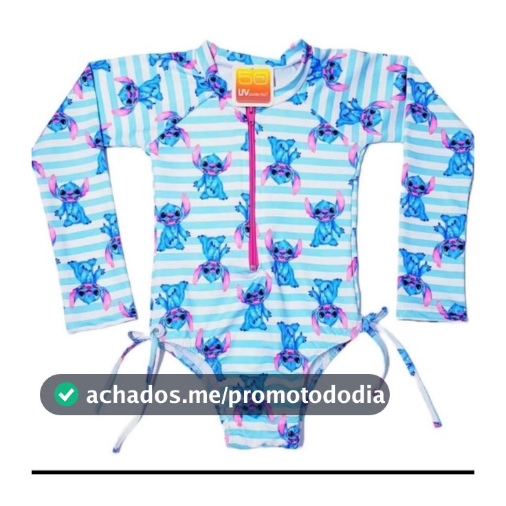 Maiô Natação Infantil, feminino Biquíni Manga longa Proteção Solar Uv moda em tendencia