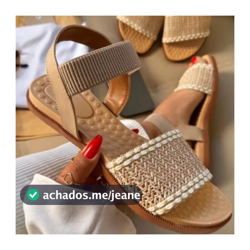 Sandália Feminina ortopédica calce fácil Promoção Mês do Consumidor 39% OFF
