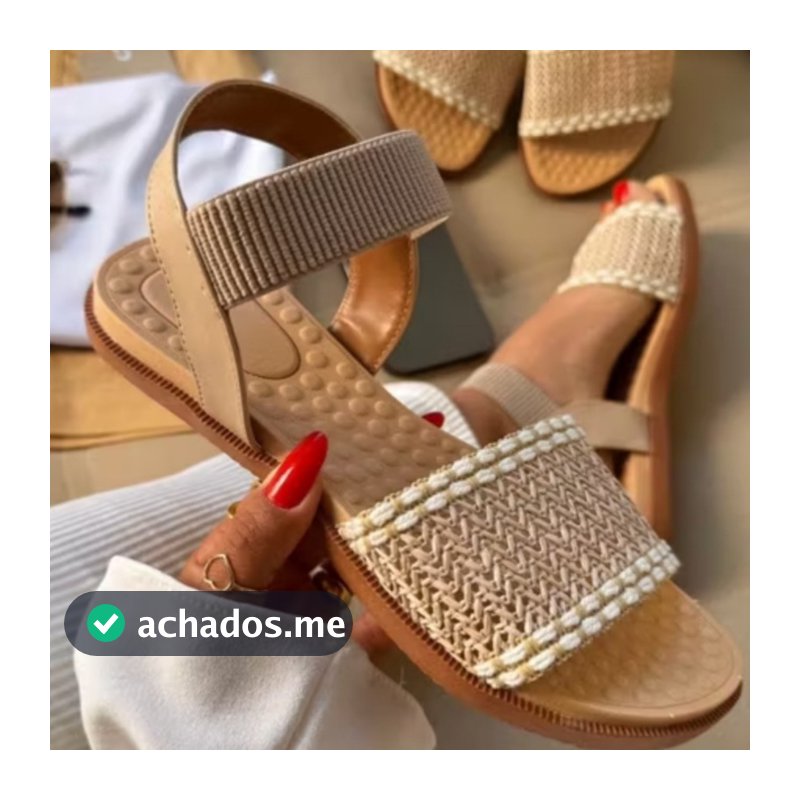 Sandália Feminina ortopédica calce fácil Promoção Mês do Consumidor 39% OFF