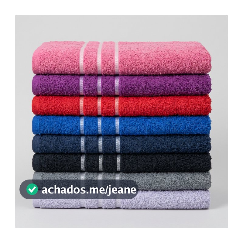Kit 10/05 Toalhas de Rosto Grande 40x70cm Felpuda 100% Algodão Macia - Refinatto Textil