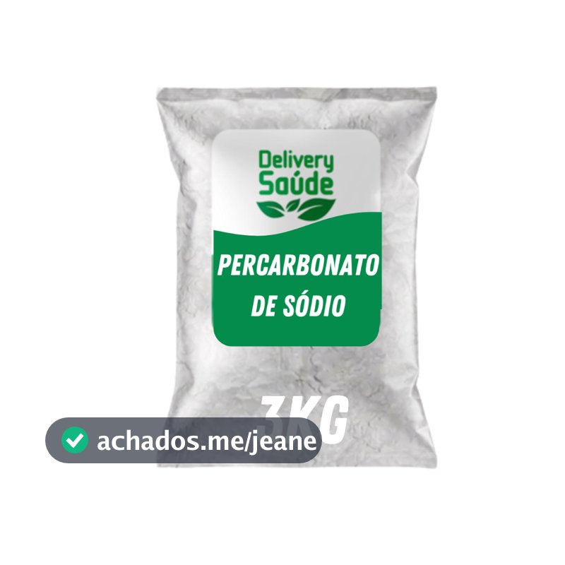 Percarbonato de Sódio Original Premium 100% Clareador de Roupas 1Kg/2Kg/3Kg