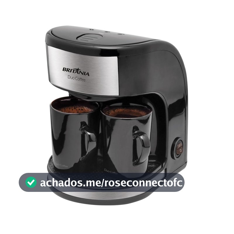 Cafeteira Elétrica Britânia 250ml 450W Preto Duo Coffee