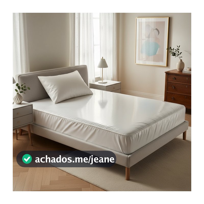 Capa  Protetora  Impermeável Lençol Colchão Casal Silicone Envio Rápido
