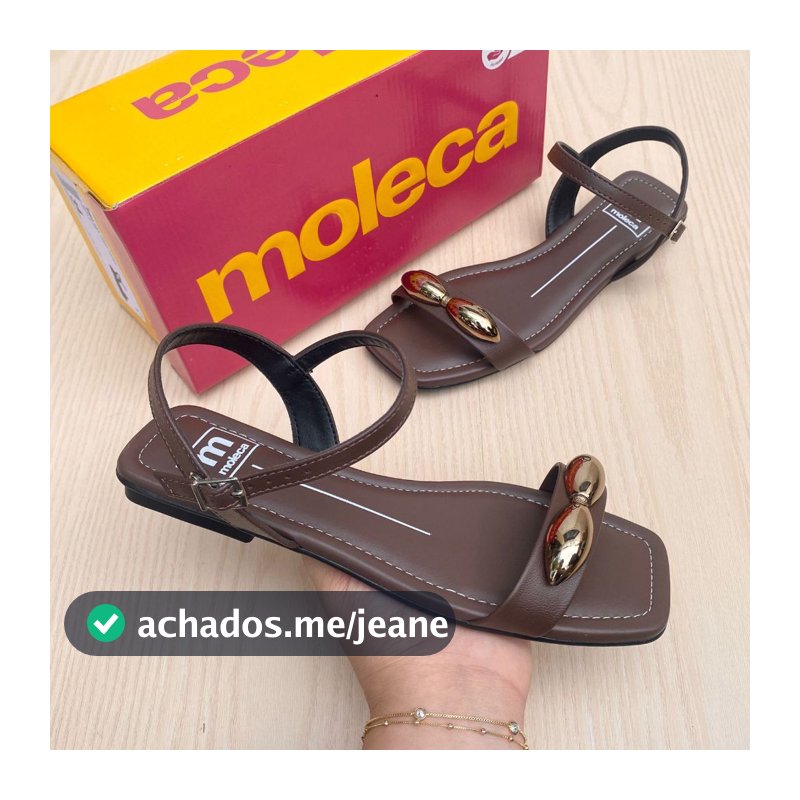 Sandália Rasteirinha Feminino Moleca Flat Leve Confortável Casual Verão Moda Adorno