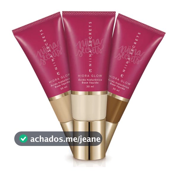 Base Hidra Glow Niina Secrets 30ml Eudora - Várias Cores Disponíveis