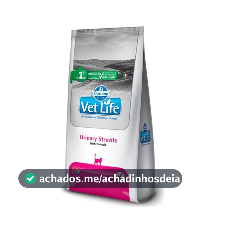 Racao Vet Life Gatos Struvite Urinario -7,5kg